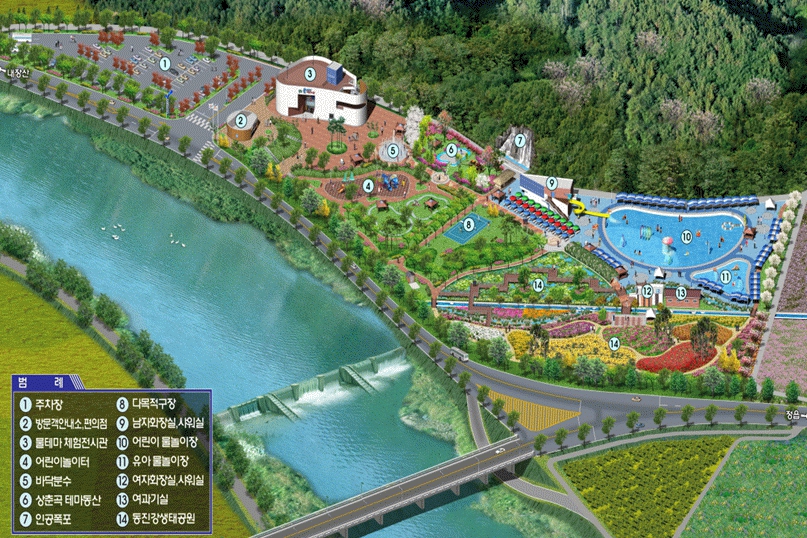 정읍 칠보물테마파크 지도