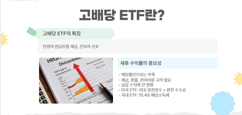 고배당 ETF의 특징