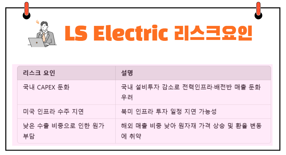 LS Electric 리스크요인
