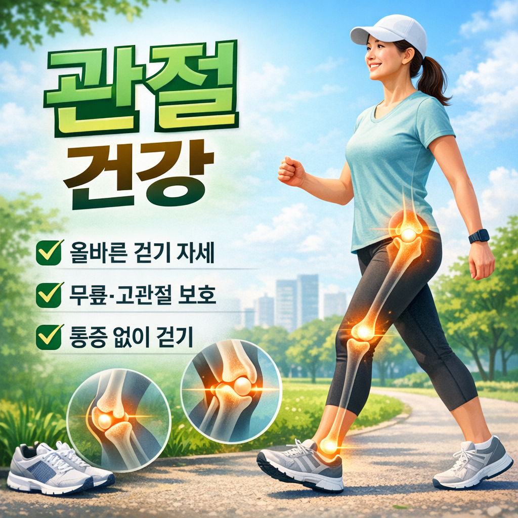 관절건강 올바른 걷기 자세
