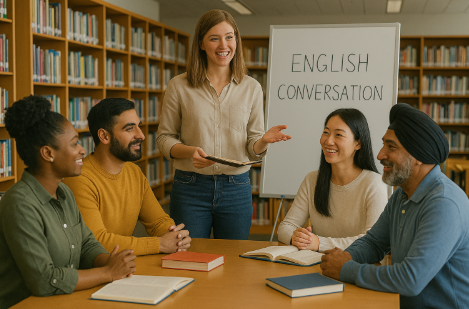 도서관, 영어스터디