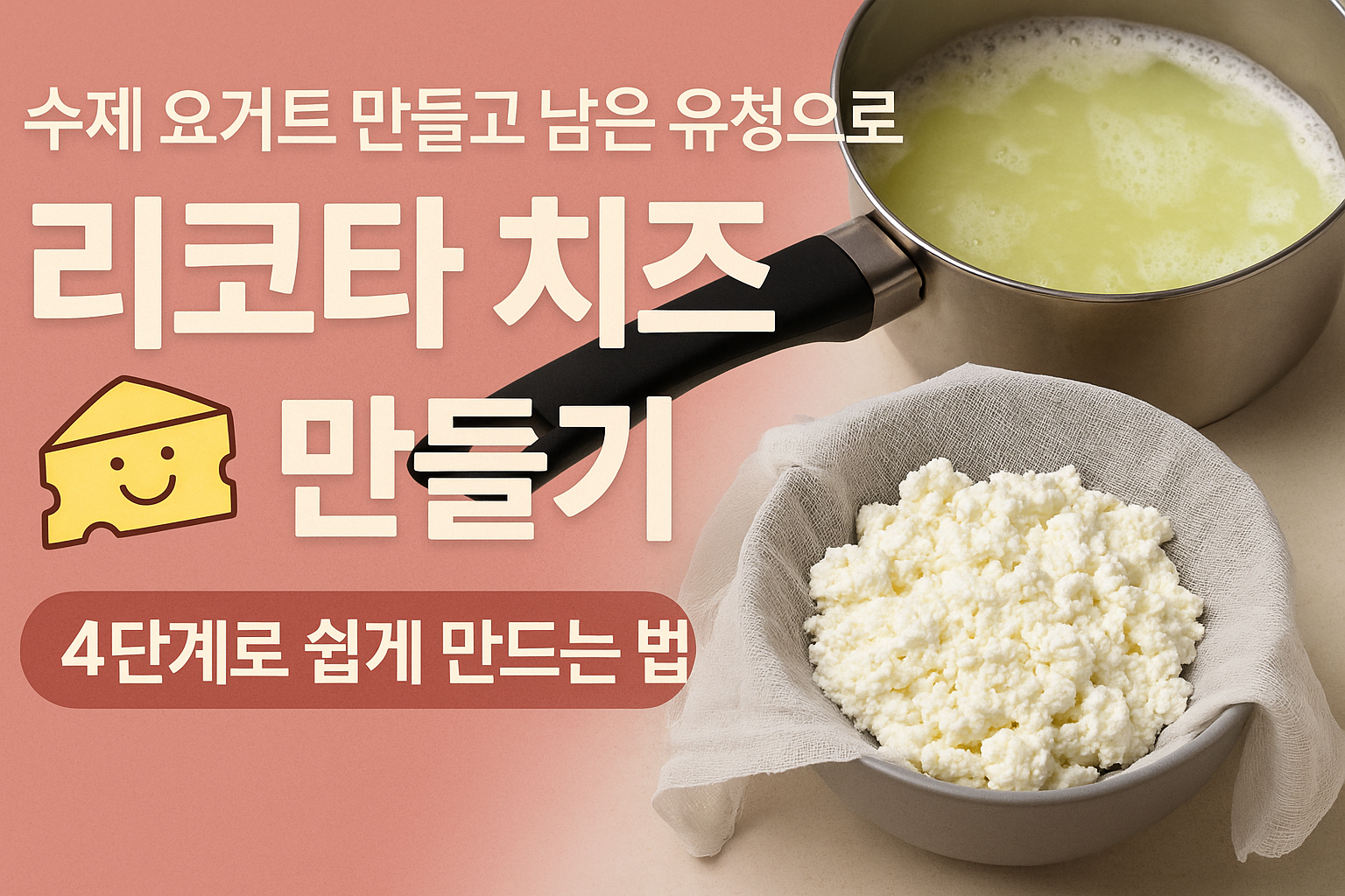수제 요거트 만들고 남은 유청으로 '리코타 치즈'까지 만드는 꿀팁!