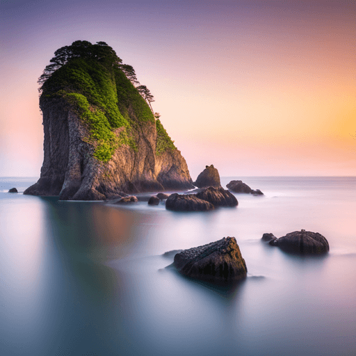 울릉도 거북바위 붕괴