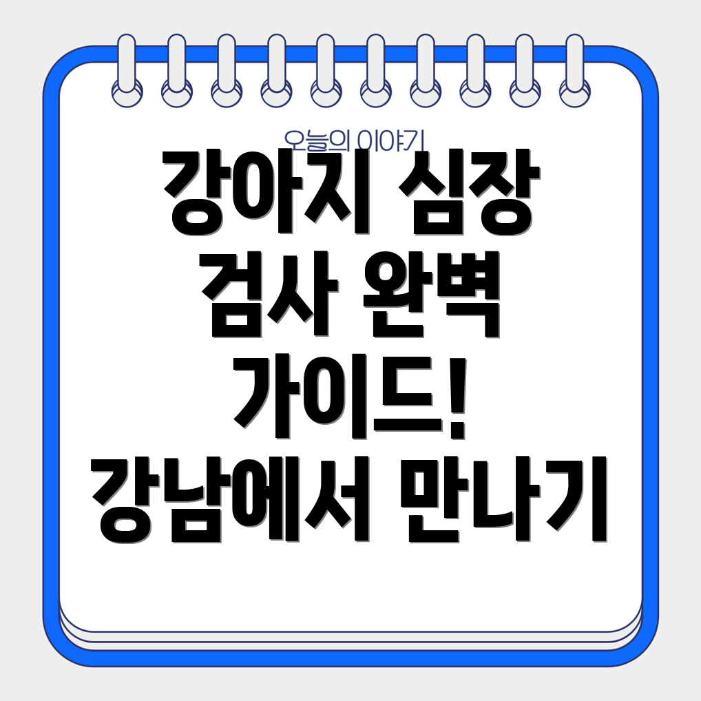 강아지 심장 초음파 검사