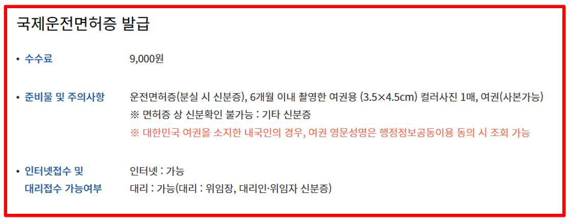 영문운전면허증, 국제운전면허증