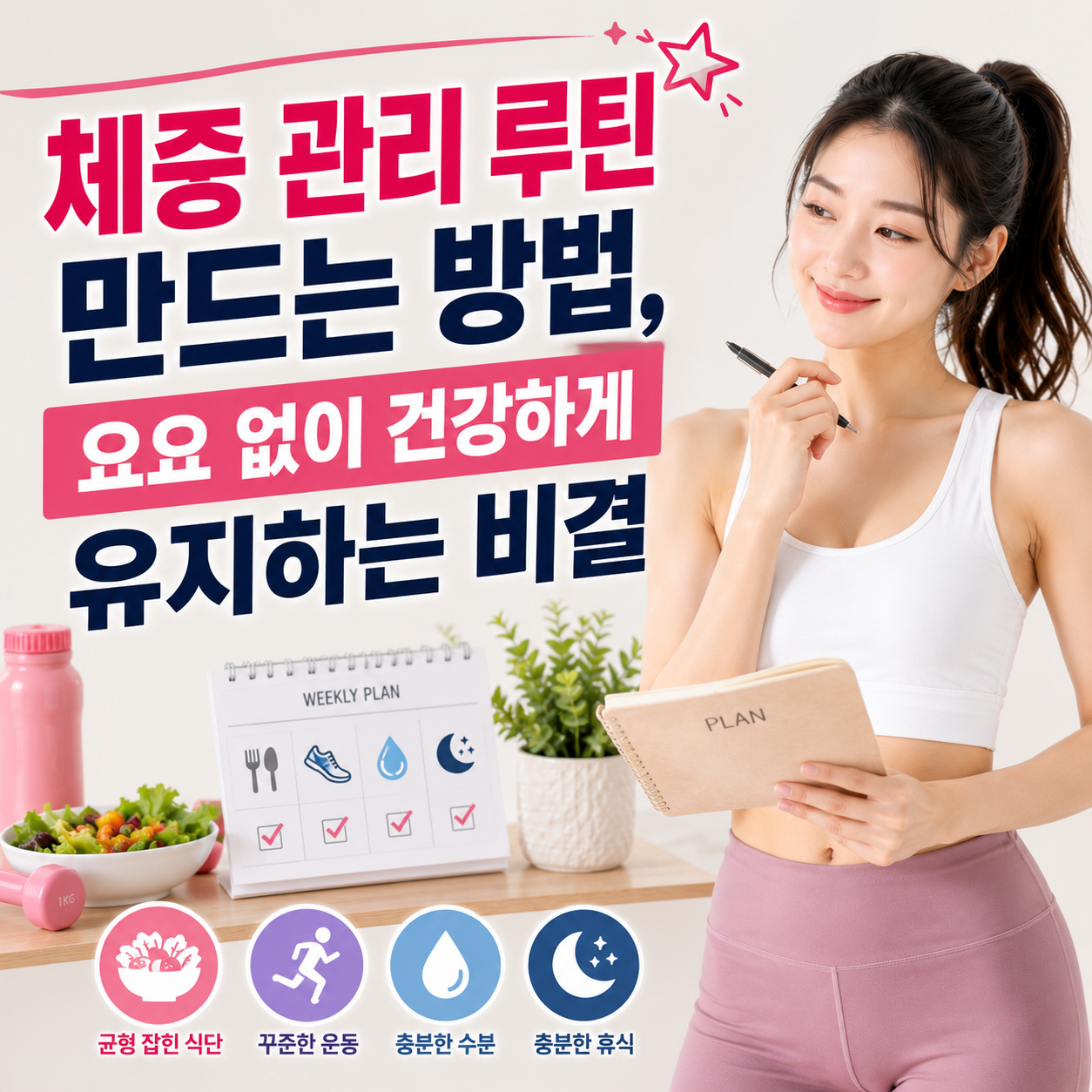 체중 관리 루틴 만드는 방법