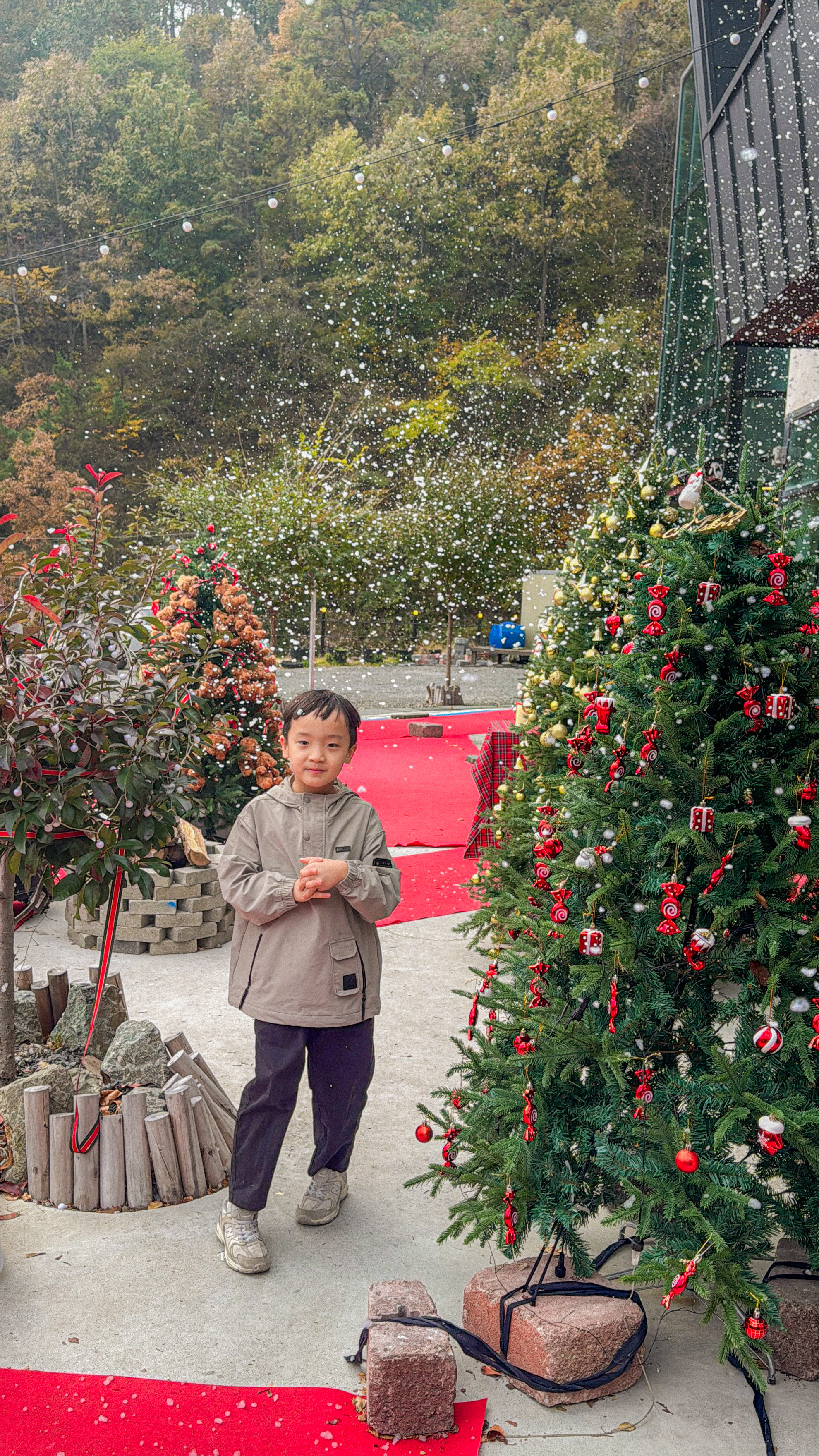 눈 내리는 카페
영천 카페
카페인포레스트본점
크리스마스 카페 추천
비누거품 눈 속에서 뛰어노는 아이들 영천 카페인포레스트