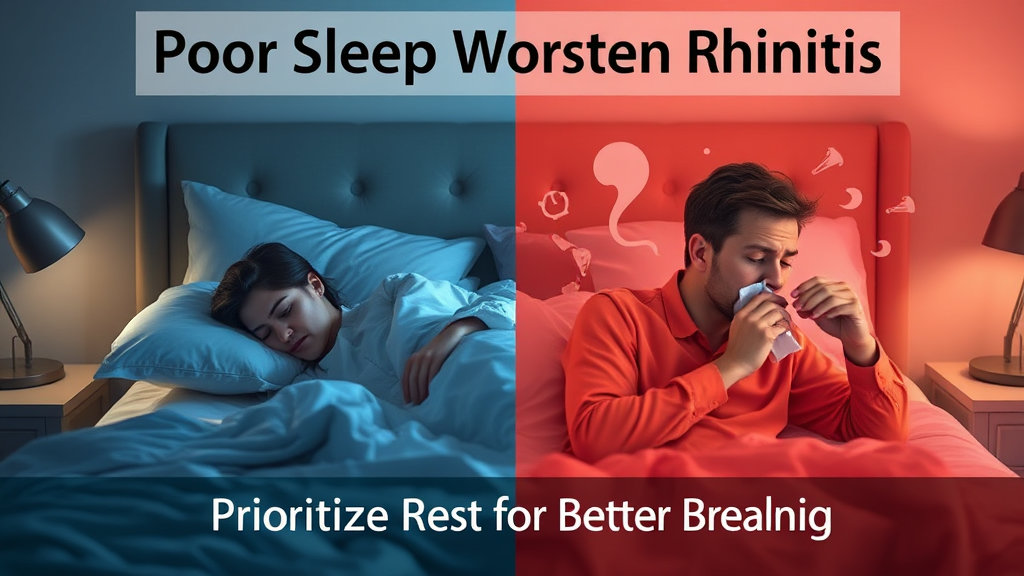 잘 못 자면 비염도 악화된다
