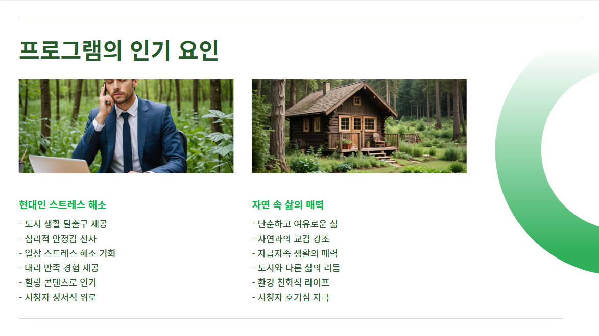 나는 자연인이다: 힐링과 대리만족을 선사하는 장수 프로그램