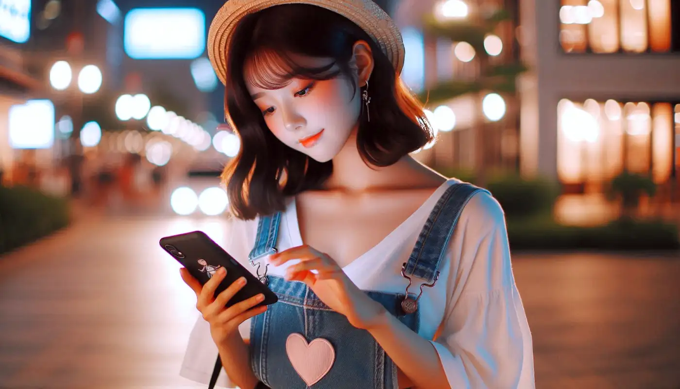 아이폰-사진-번역-사용법을-활용하는-여성의-모습