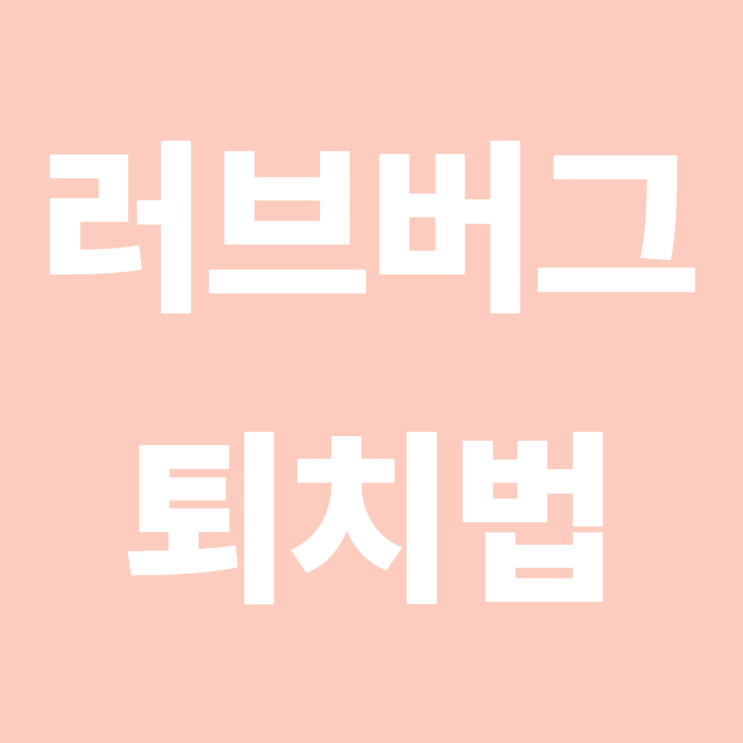 러브버그 퇴치법