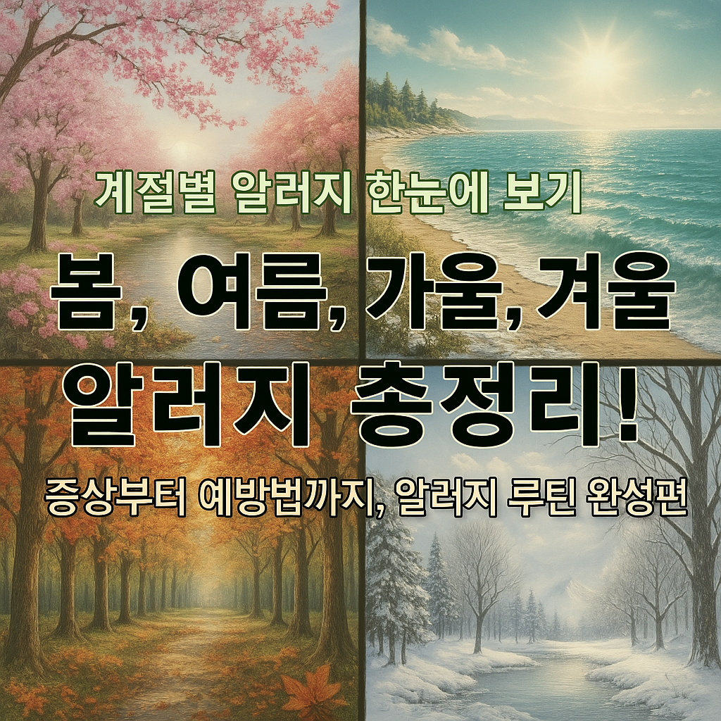 봄&middot;여름&middot;가을&middot;겨울 알러지 총정리! 계절별 알레르기 완전 가이드