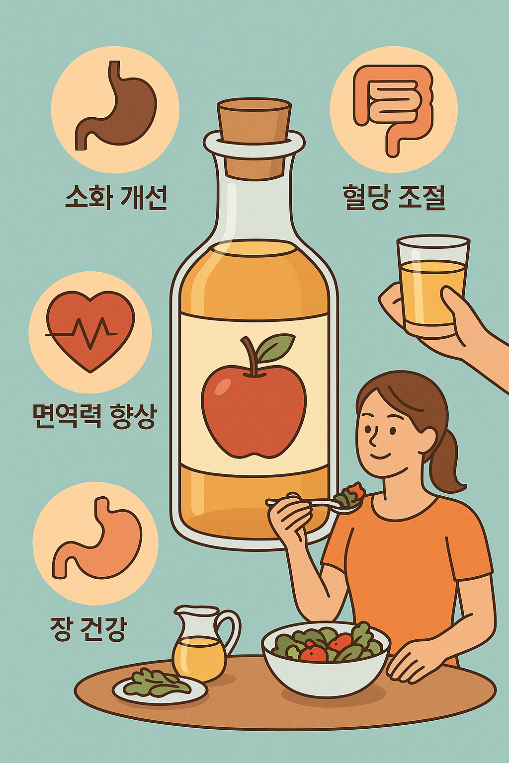 천연 식초와 관련한 이미지