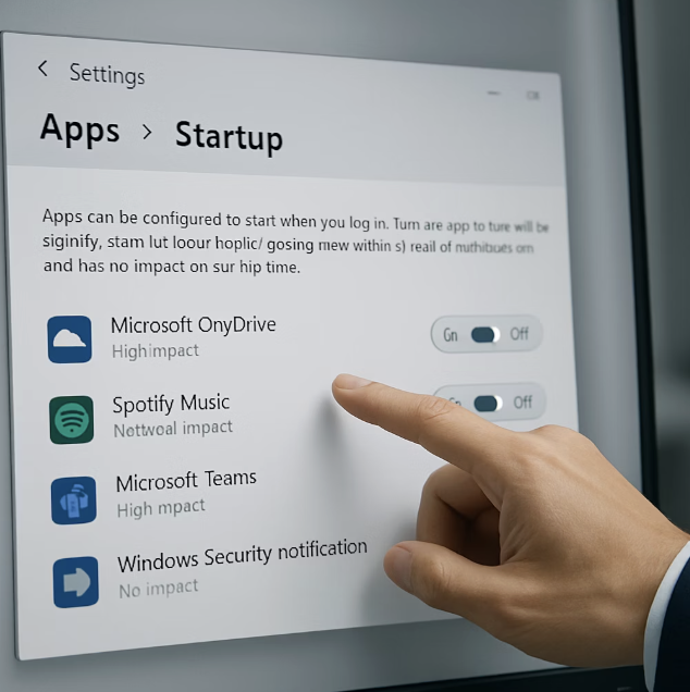 나도 모르게 켜지는 손님들, '시작프로그램'