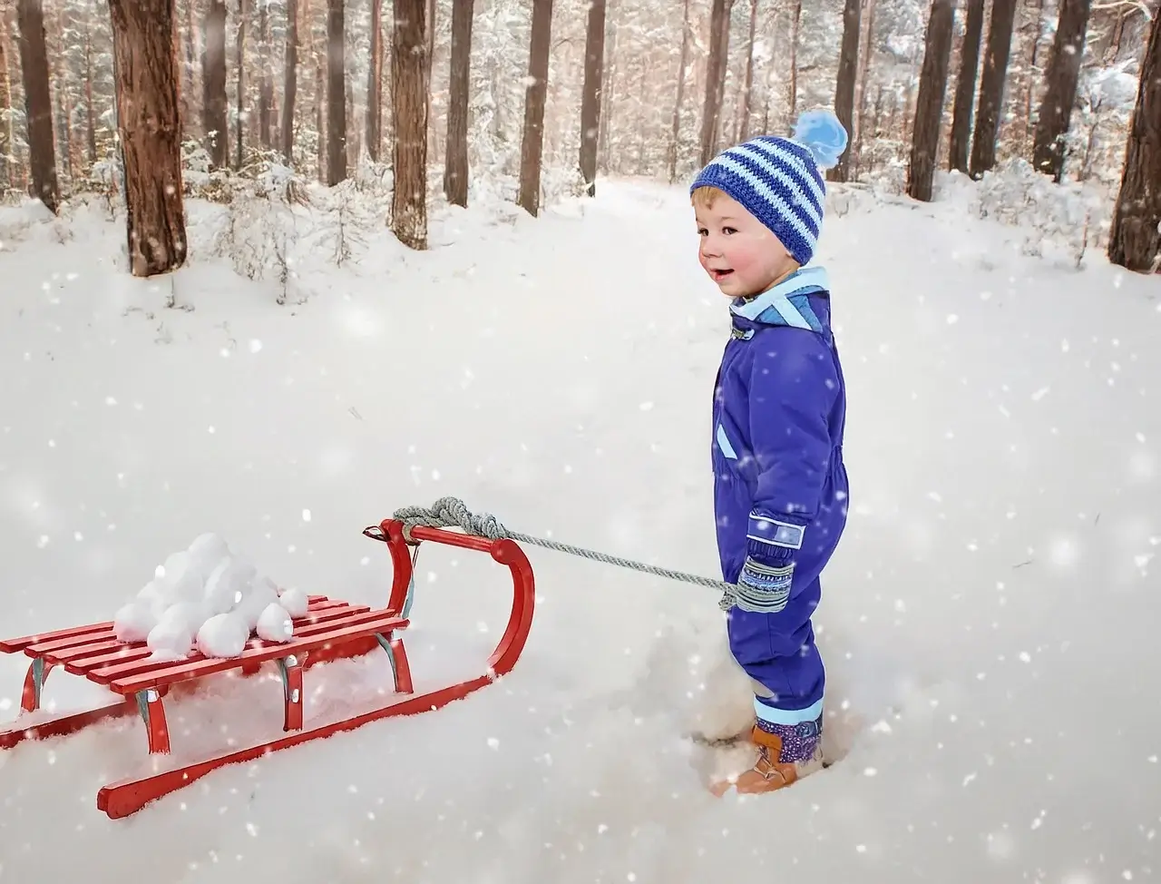 한국민속촌 눈썰매장