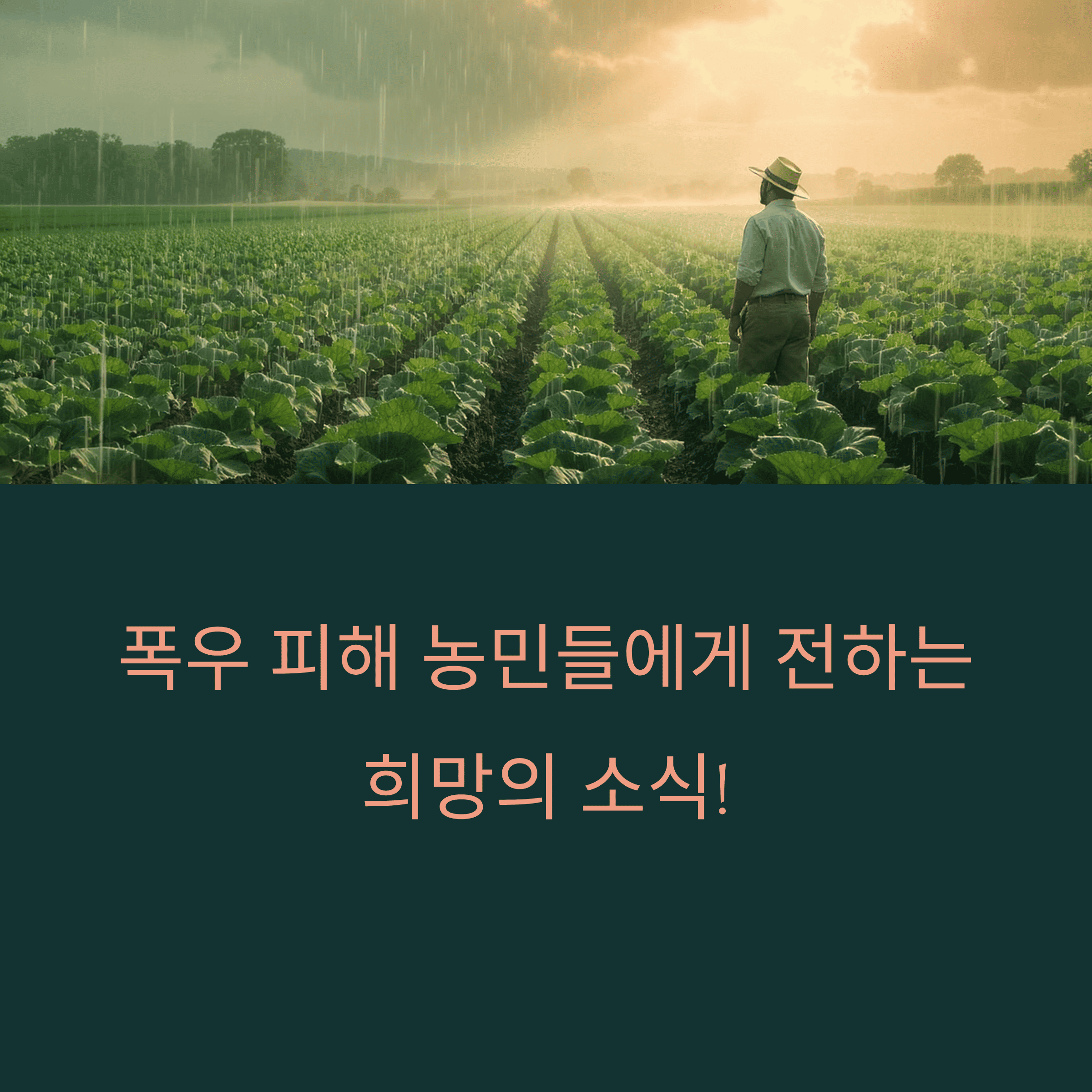 &quot;폭우 피해&quot; 농민들에게 전해진 희망의 소식! 정부 지원금