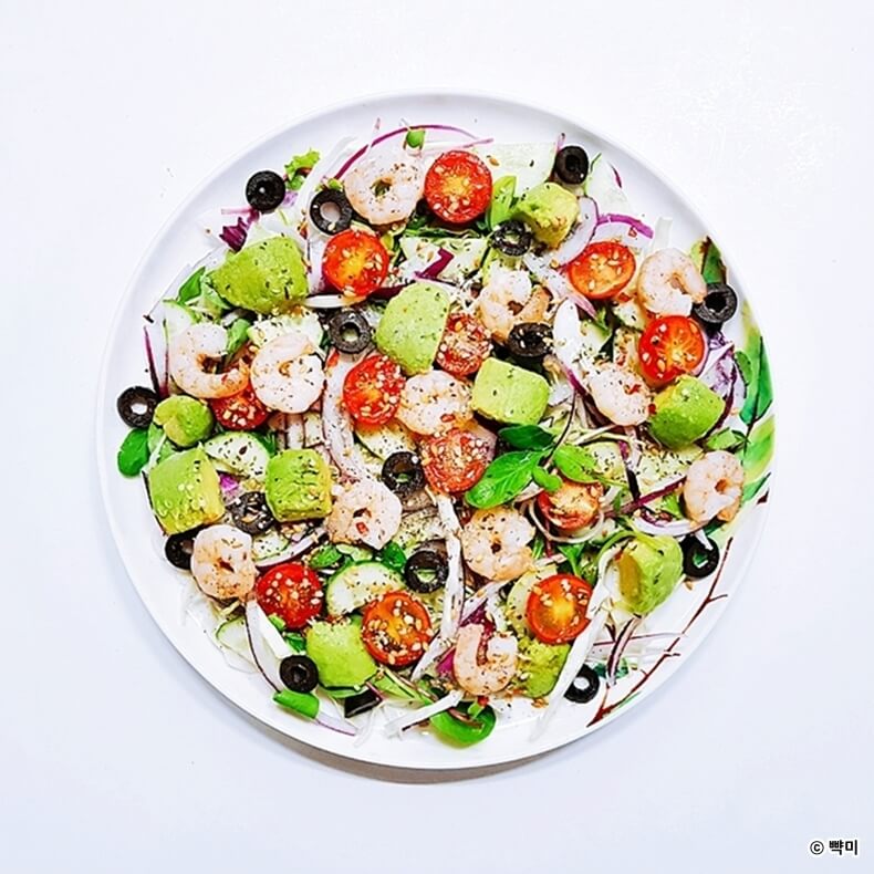 다이어트-레시피-아보카도-새우-샐러드-만들기