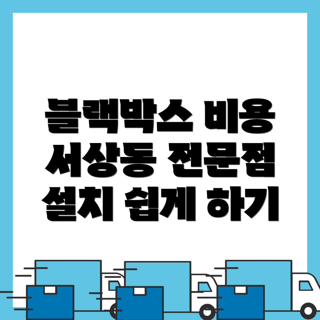 블랙박스 설치 비용