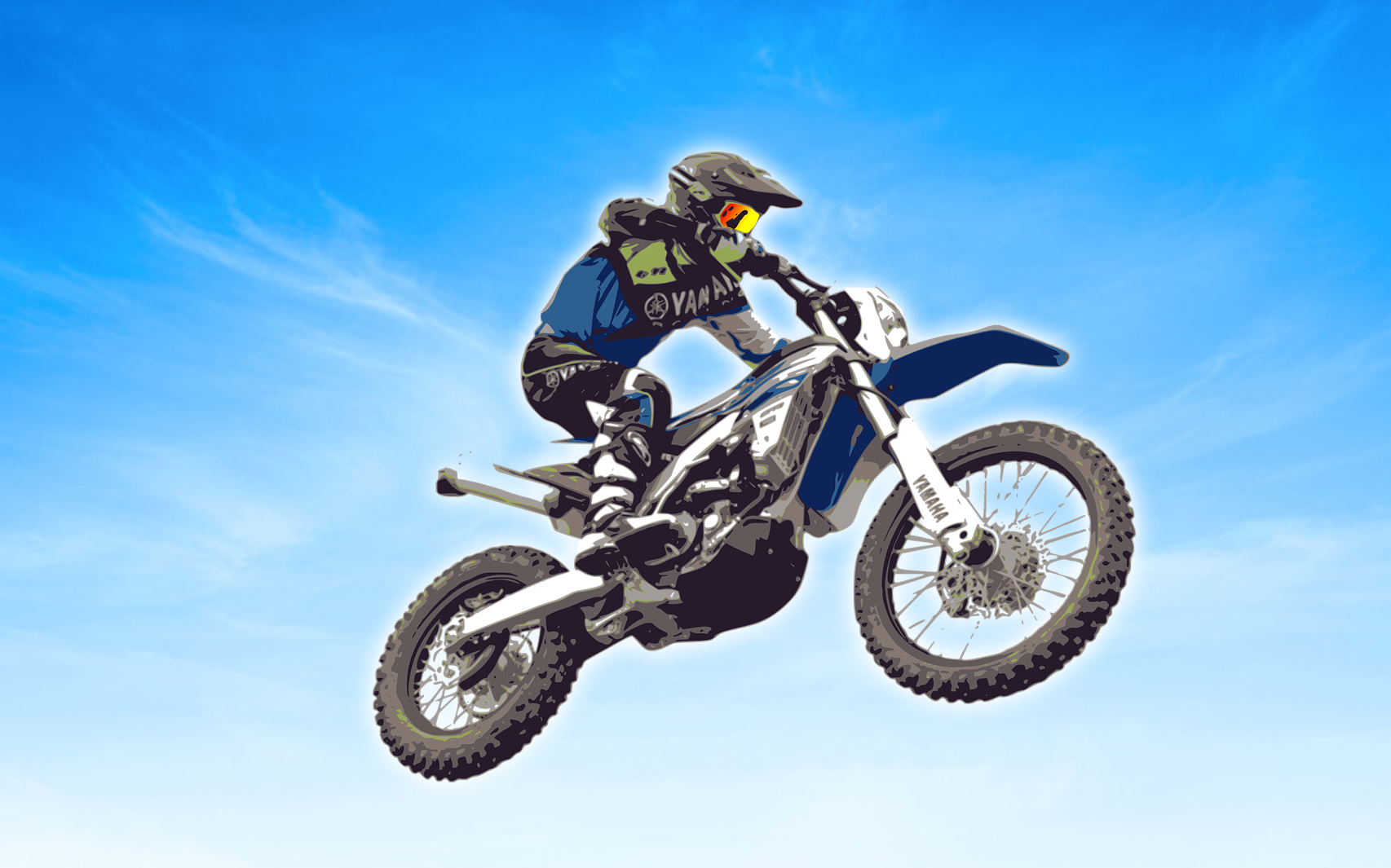 오토바이-선수가-묘기-보이는-모습