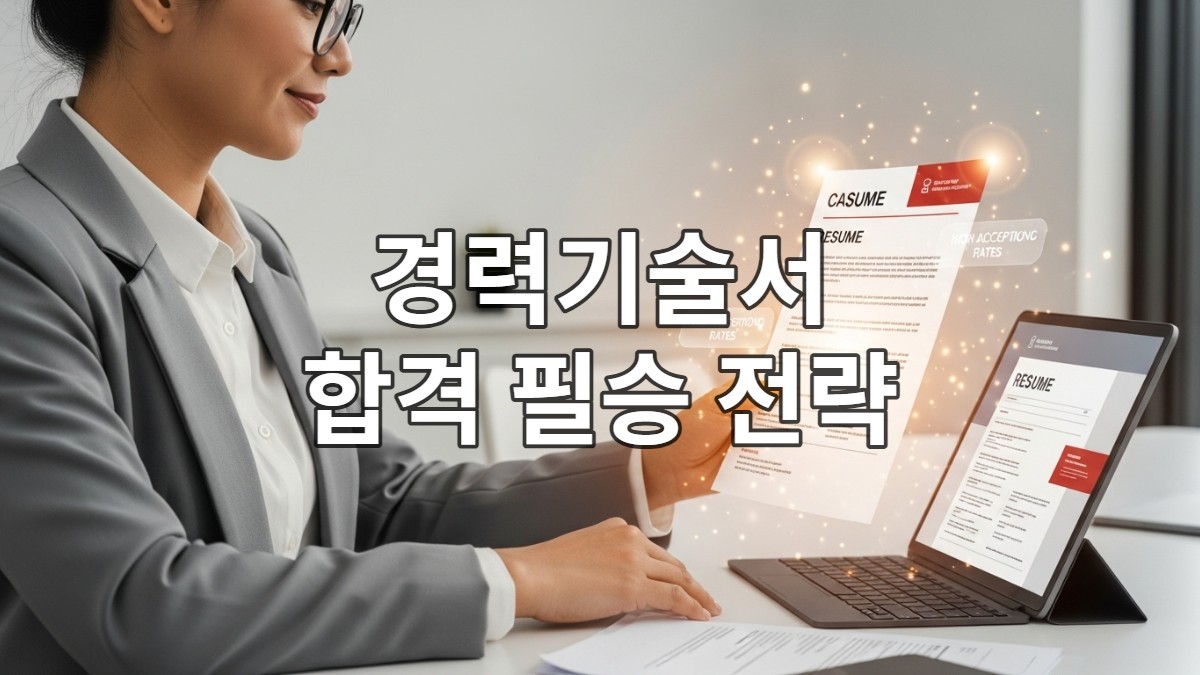 성공적인 경력기술서를 보고 만족스럽게 미소 짓는 전문직 남성 또는 여성