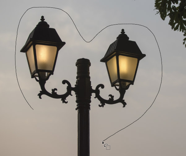 올가미 모드를 사용할 경우