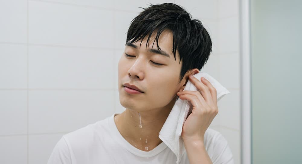 샤워 후 귀를 건조하는 재발성 외이도염 예방법
