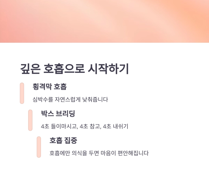 2030세대를 위한 스트레스 날리는 5분 명상법