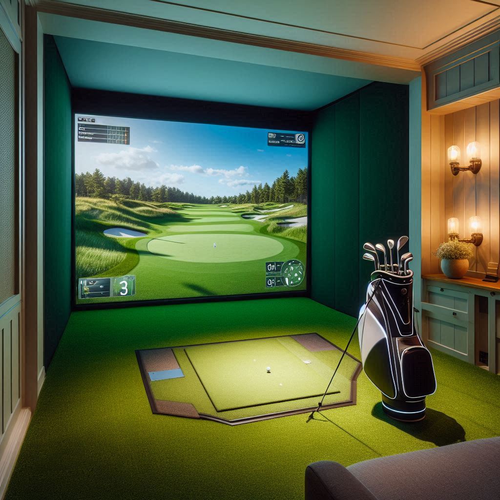 스크린골프장 배경