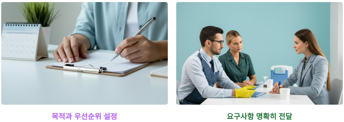 청소 서비스를 제대로 활용하기 위한 사전 준비