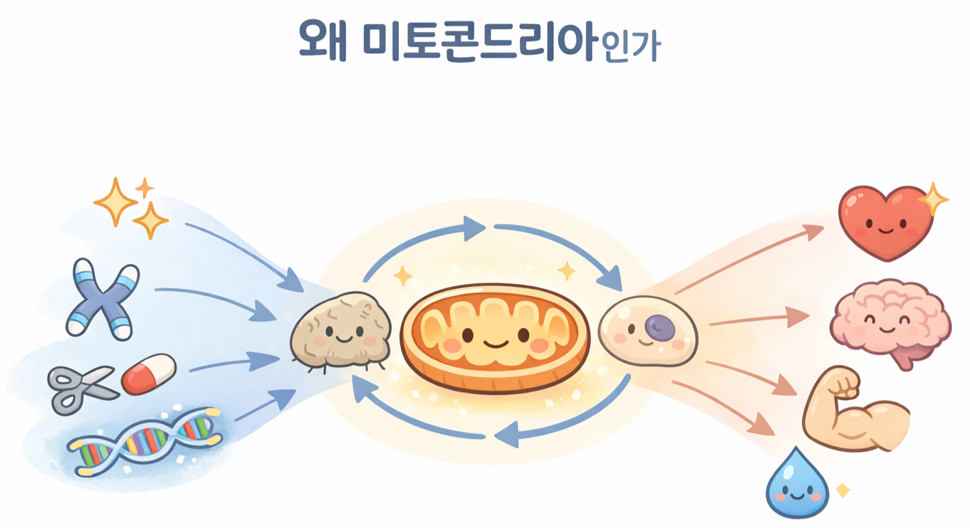 미토콘드리아, 건강수명이 만나는 지점