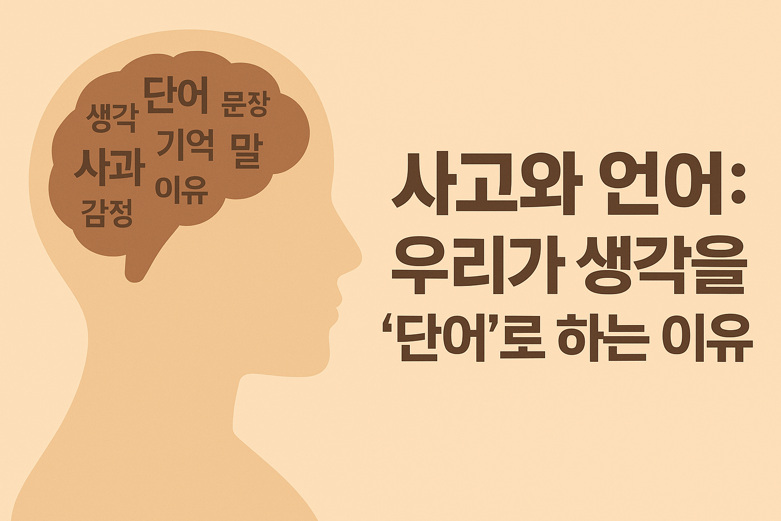 사고와 언어: 우리가 생각을 ‘단어’로 하는 이유