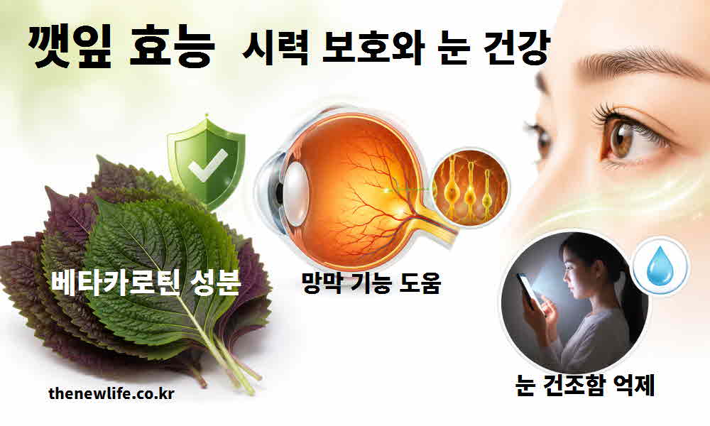 깻잎 효능 시력 보호 눈 건강