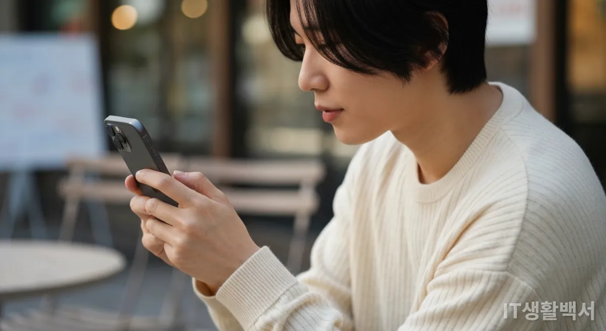 아이폰 18의 애플 인텔리전스 기능을 활용하는 모습