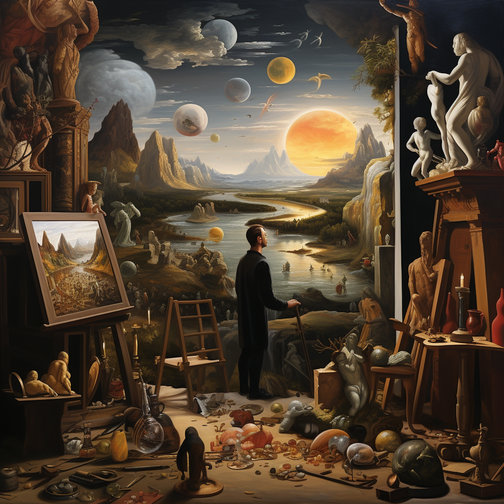 창의성이 담긴 예술 작품의 아름다움과 신비