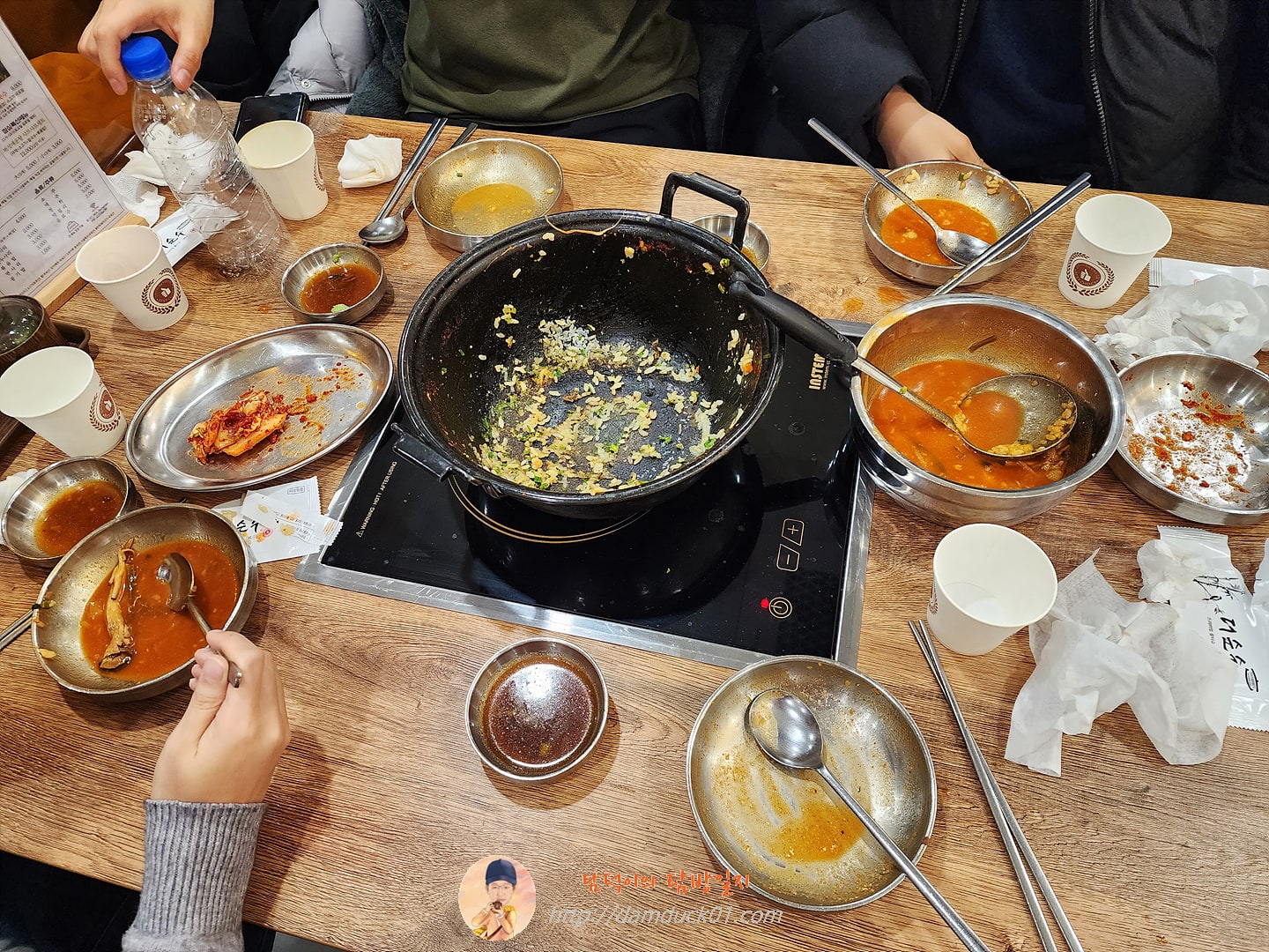 버섯매운탕 샤브샤브세트 식사 끝