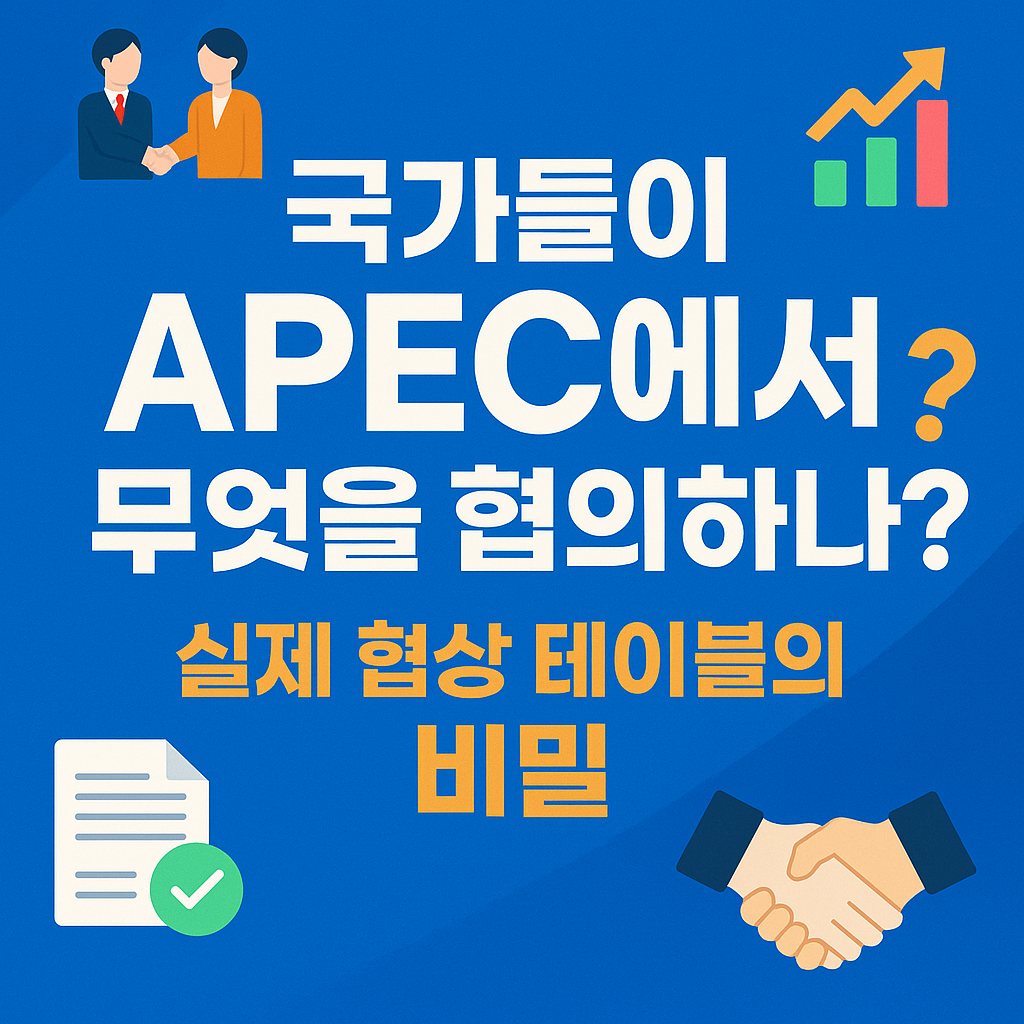 APEC에서 무엇을 협의하나?