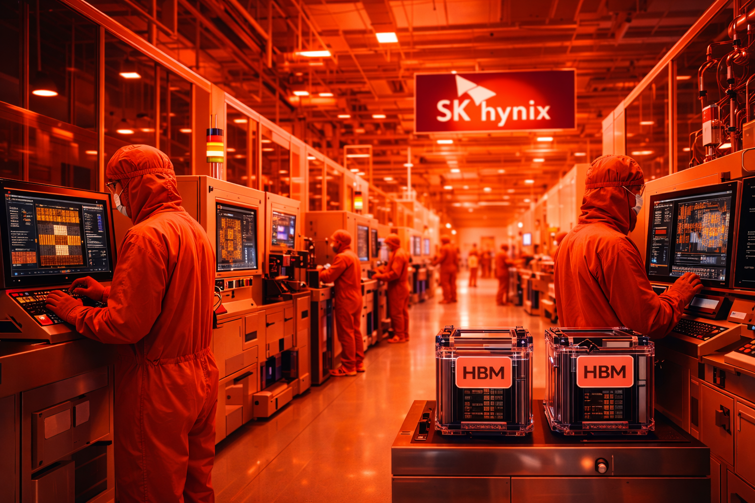 SK하이닉스 HBM 메모리 생산라인