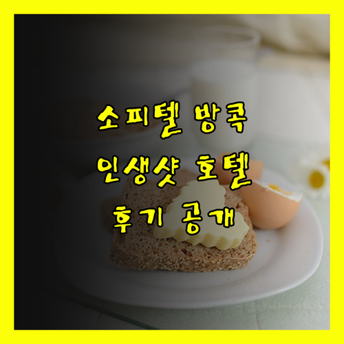 인스타 감성 방콕 호텔 소피텔 방콕 