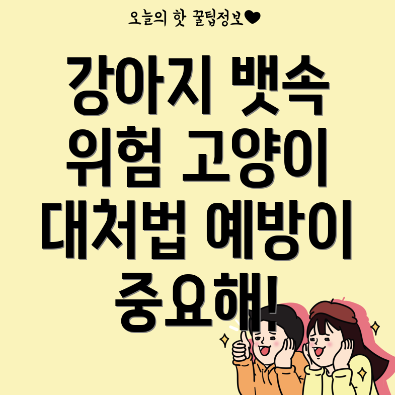 강아지와 고양이 설사