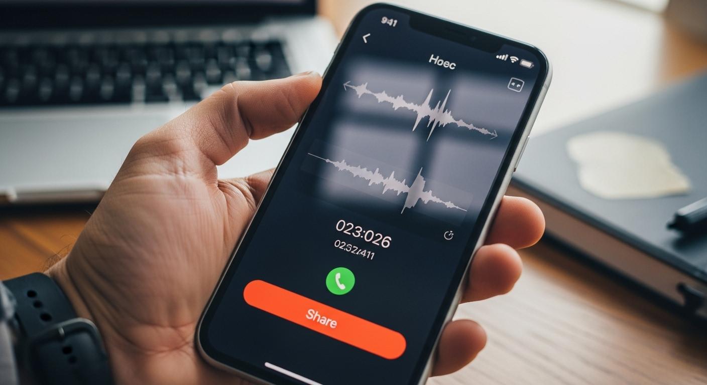 아이폰 통화녹음 공유