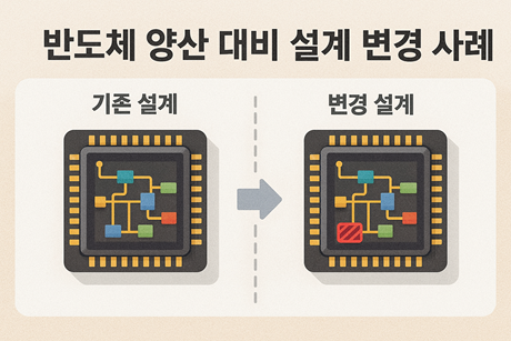 반도체 양산 대비 설계 변경 사례 관련 사진