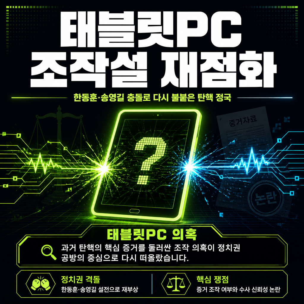 태블릿PC 조작설 재점화