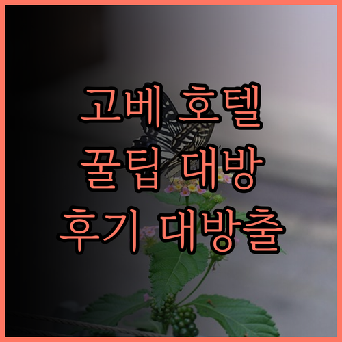 고베 산노미야 호텔, 최고의 선택은?