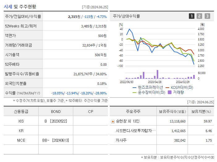 핸즈코퍼레이션_기업개요