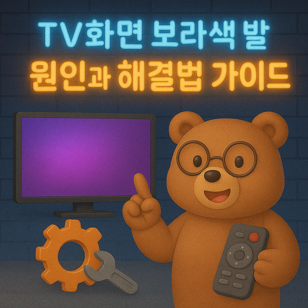 TV화면 보라색 발생 원인과 해결법 가이드