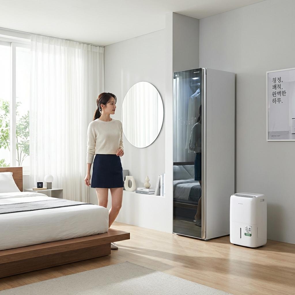 붙박이장 곰팡이 냄새 옷에 밸 때 대처하는 법: 관리 가전 추천