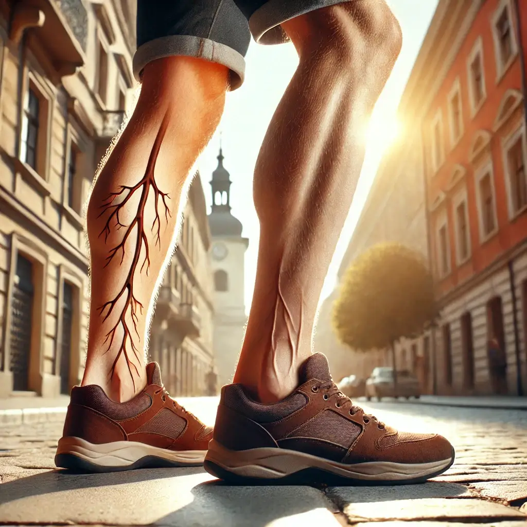 오래-서있어서-다리가-붓는-모습