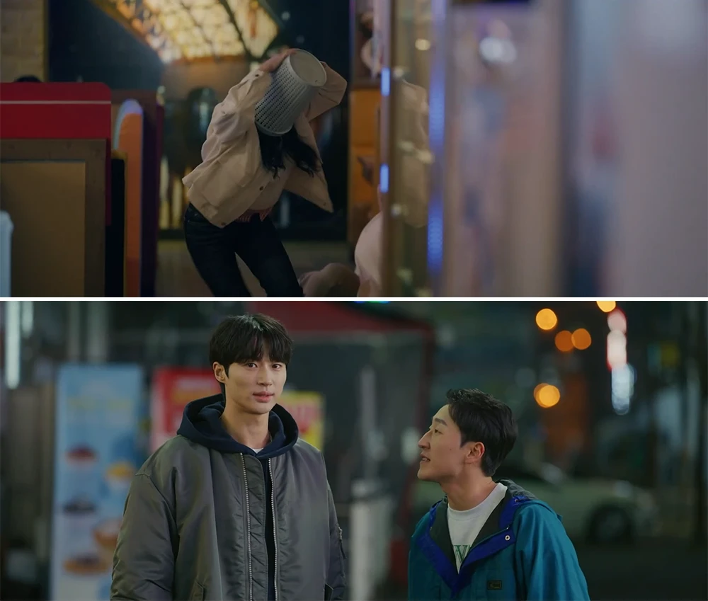 휴지통을-뒤집어쓰고-도망가는-솔이를-따라나선-선재