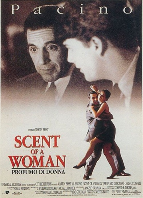 scent of a woman 영화 포스터, 알 파치노 주연의 1992년 영화 여인의 향기 포스터 이미지, 탱고 장면이 담긴 명작 드라마 영화 포스터, 아카데미 남우주연상 수상작 여인의 향기 공식 포스터