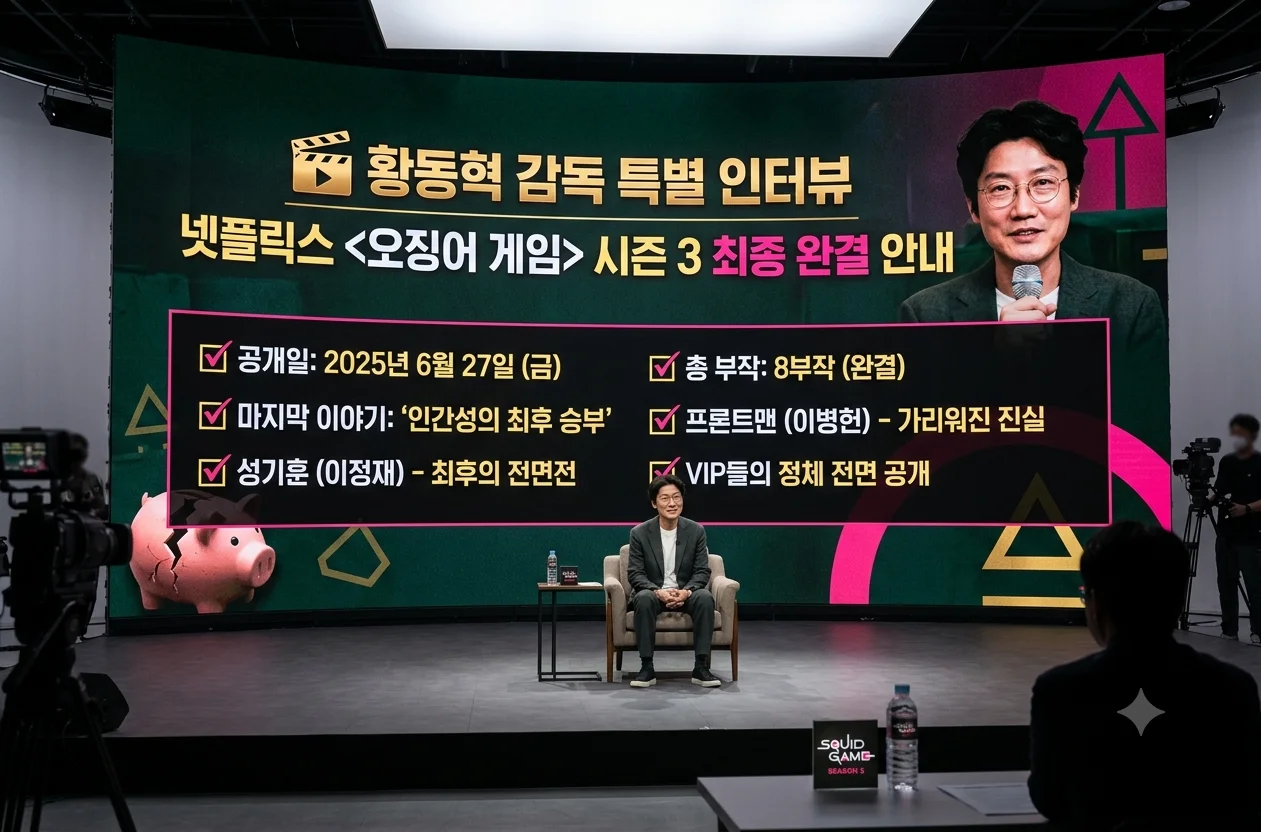 넷플릭스 오징어 게임 시즌 3 공개 예정일 및 최종장 스토리 전망 안내